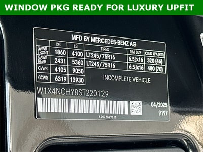 2025 Mercedes-Benz Sprinter 2500 Cargo 170 WB High Roof