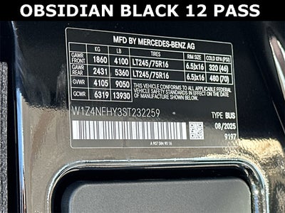 2025 Mercedes-Benz Sprinter 2500 Passenger 144 WB